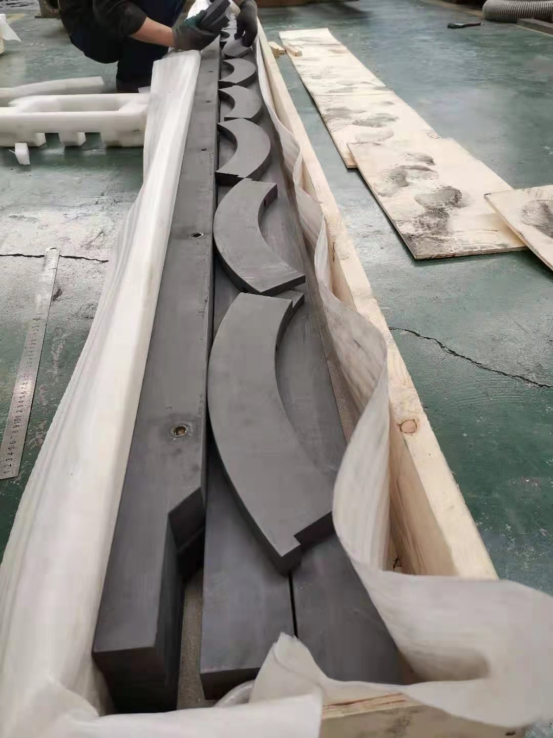 Rollo de succión Tiras de sellado de grafito / HDPE
